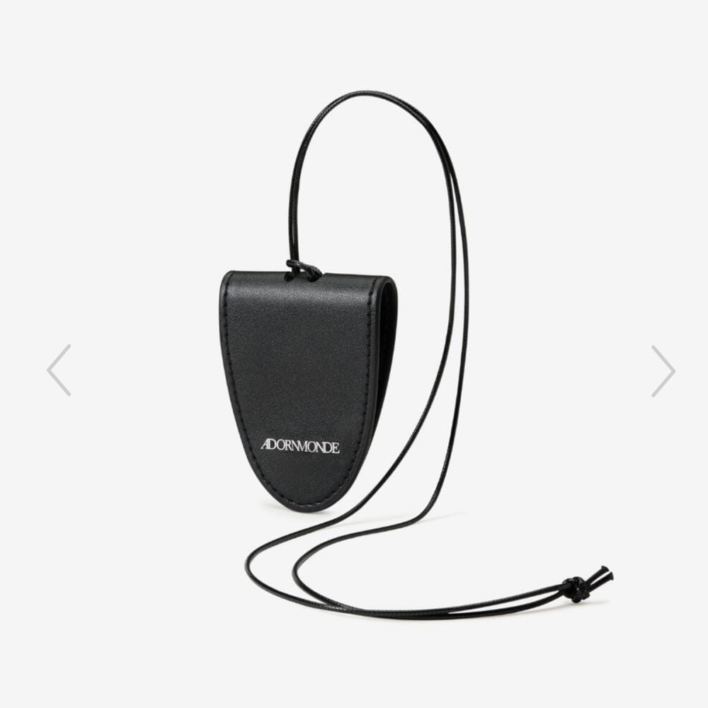 Adornmonde Faux Black Leather Sunglass Pouch